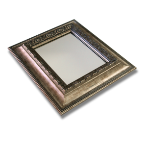 Decorative Pewter Mirror Frame