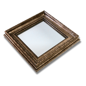 Mottled Silver Mirror Frame