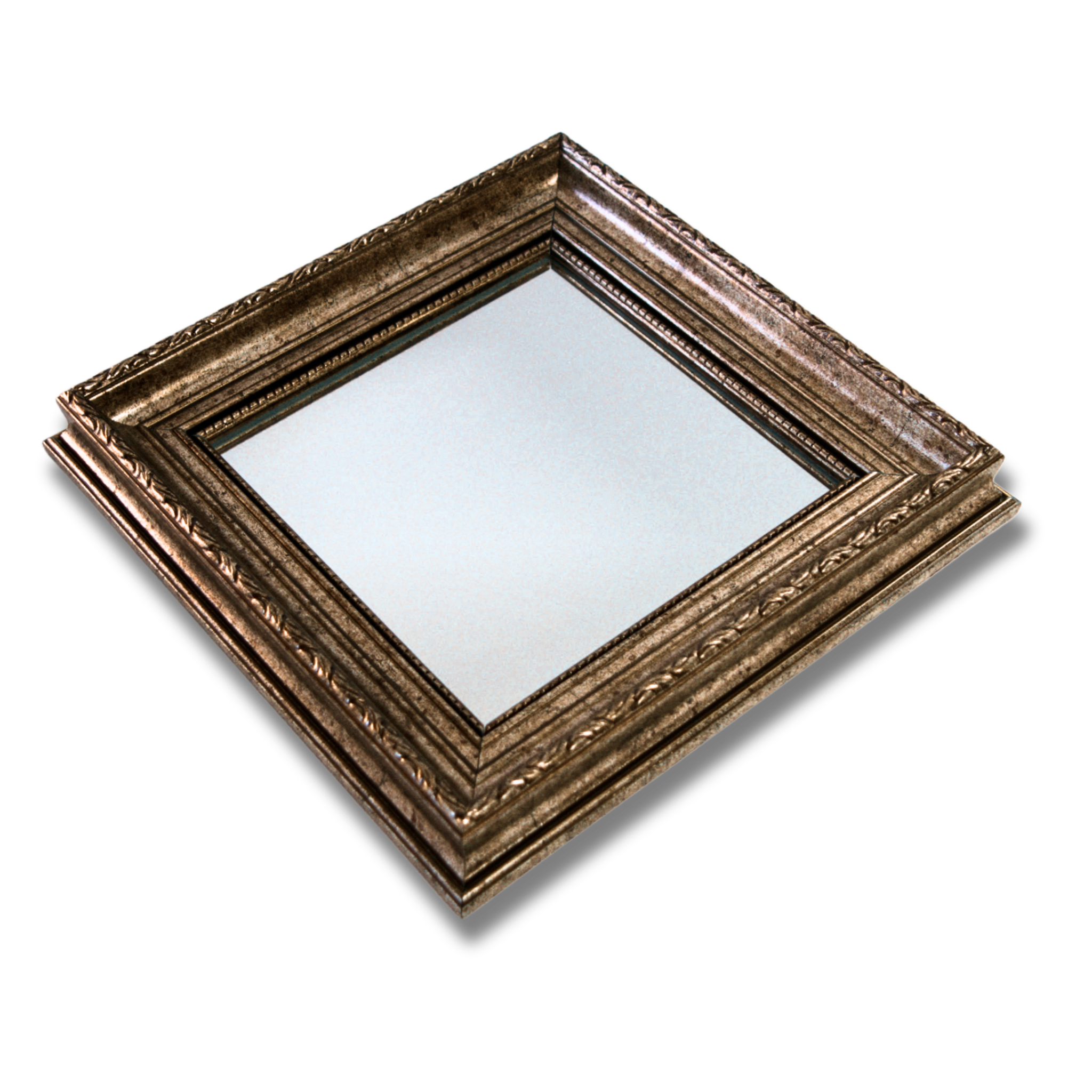 Mottled Silver Mirror Frame