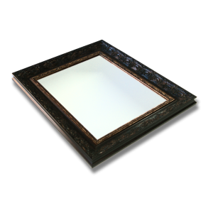Antique Black & Gold Mirror Frame