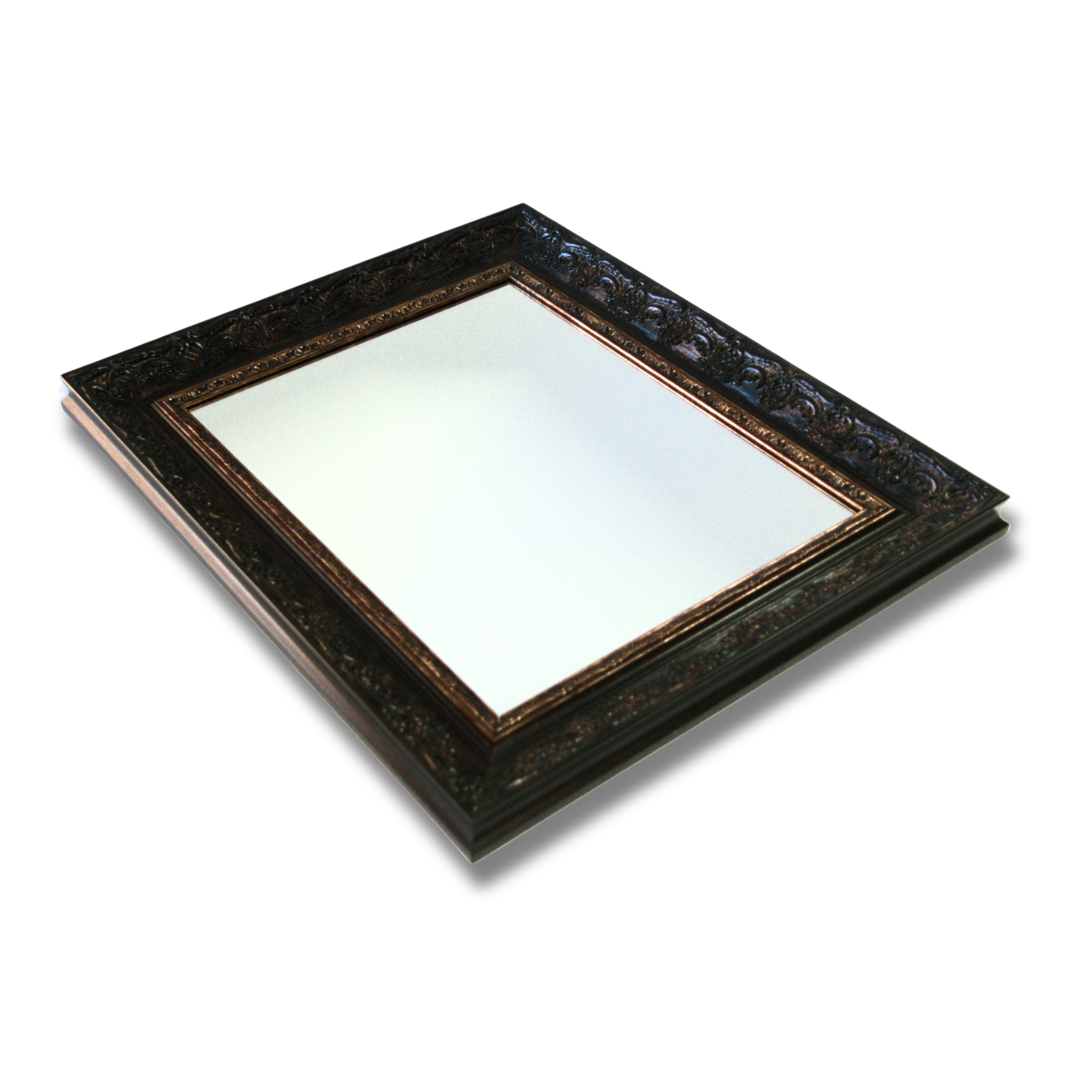 Antique Black & Gold Mirror Frame