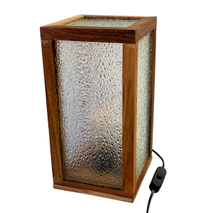 Textured Glass Table Lamp