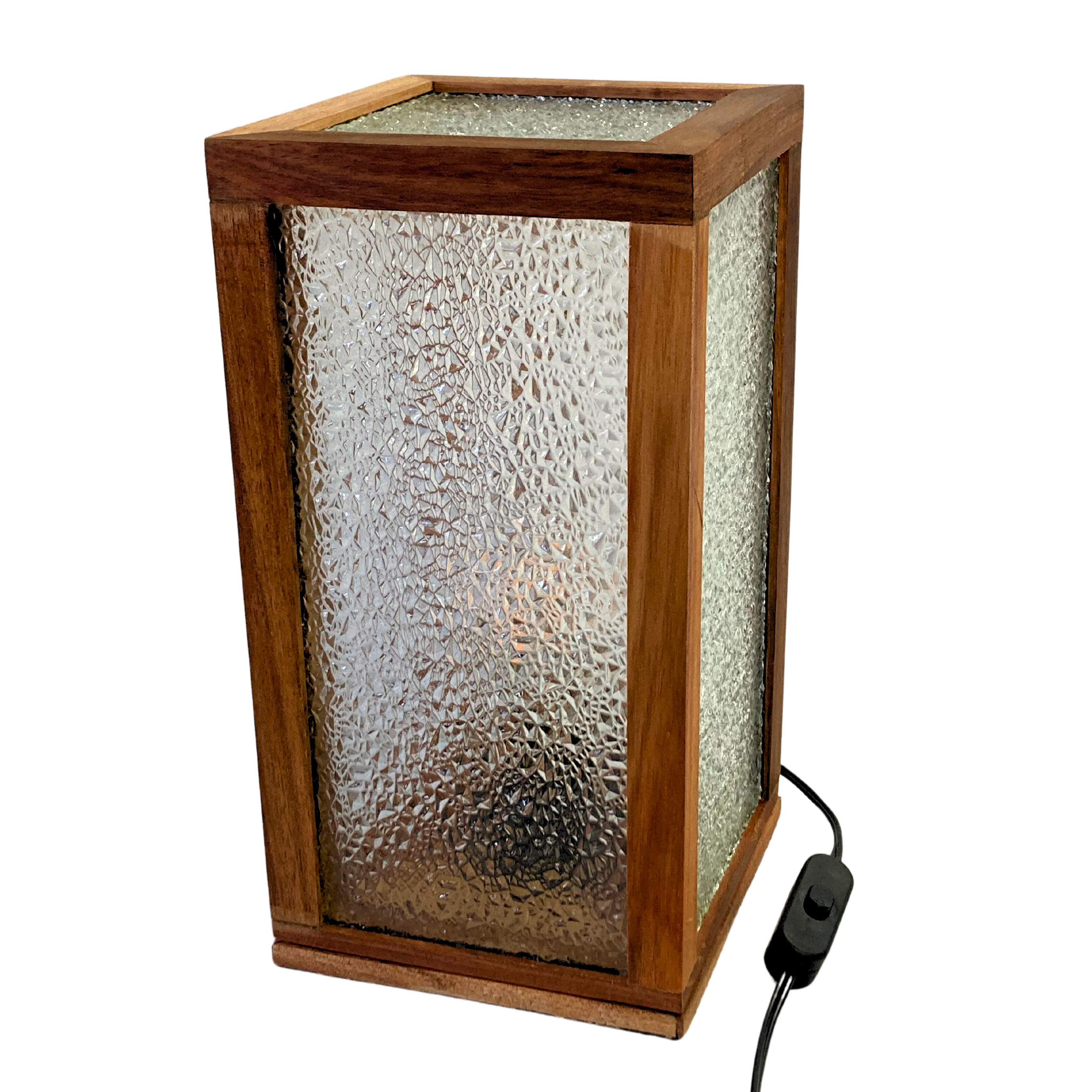 Textured Glass Table Lamp