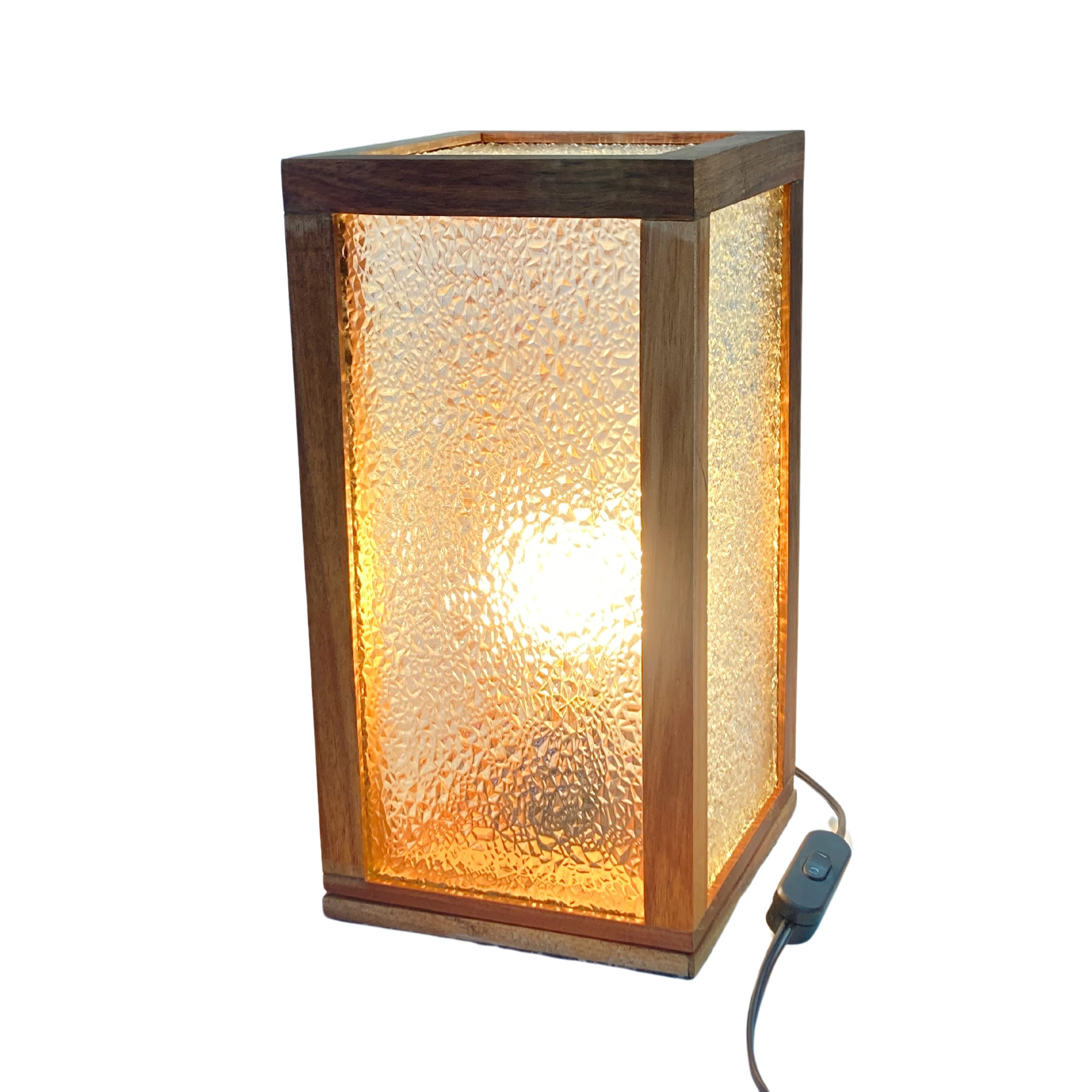 Textured Glass Table Lamp - Image 2