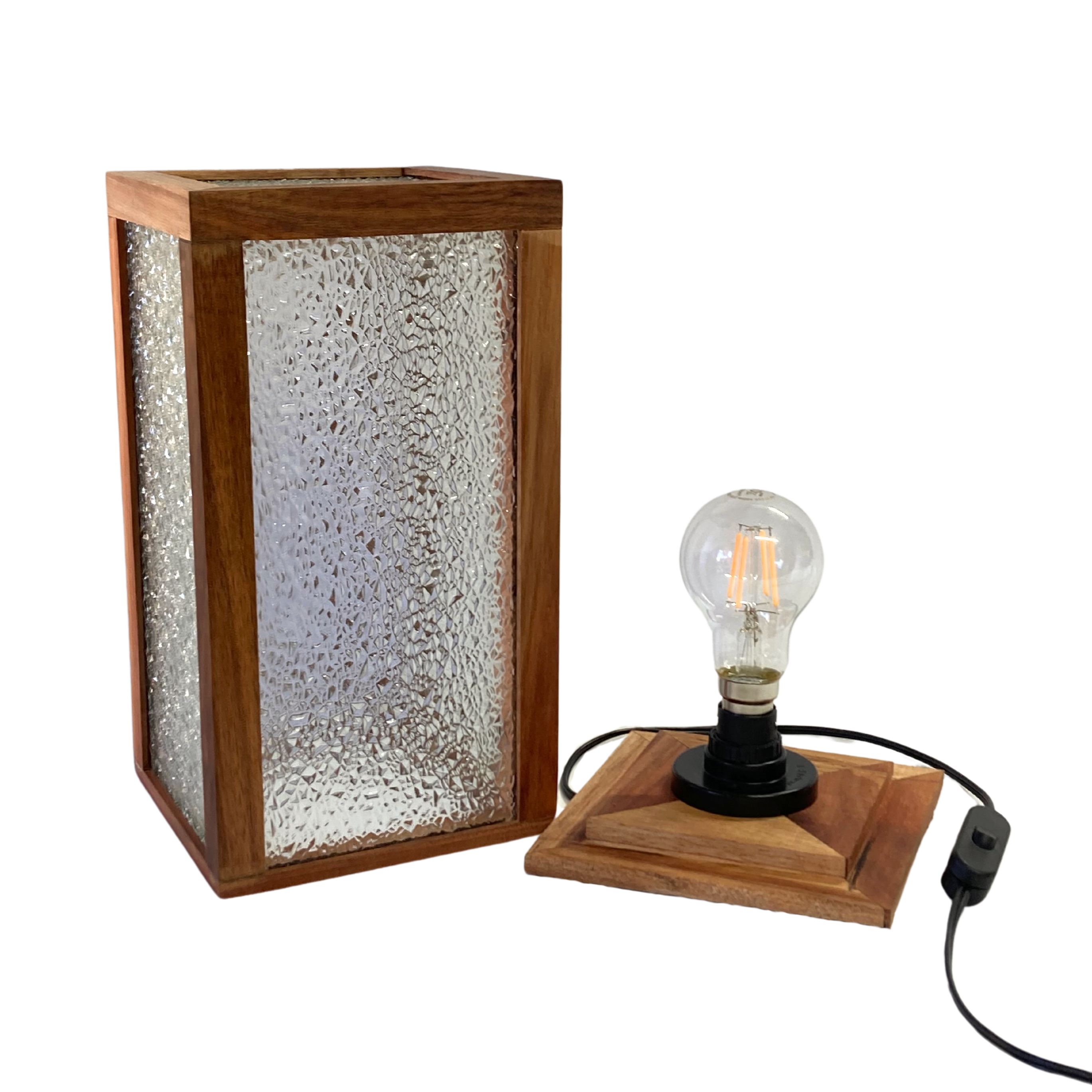 Textured Glass Table Lamp - Image 3